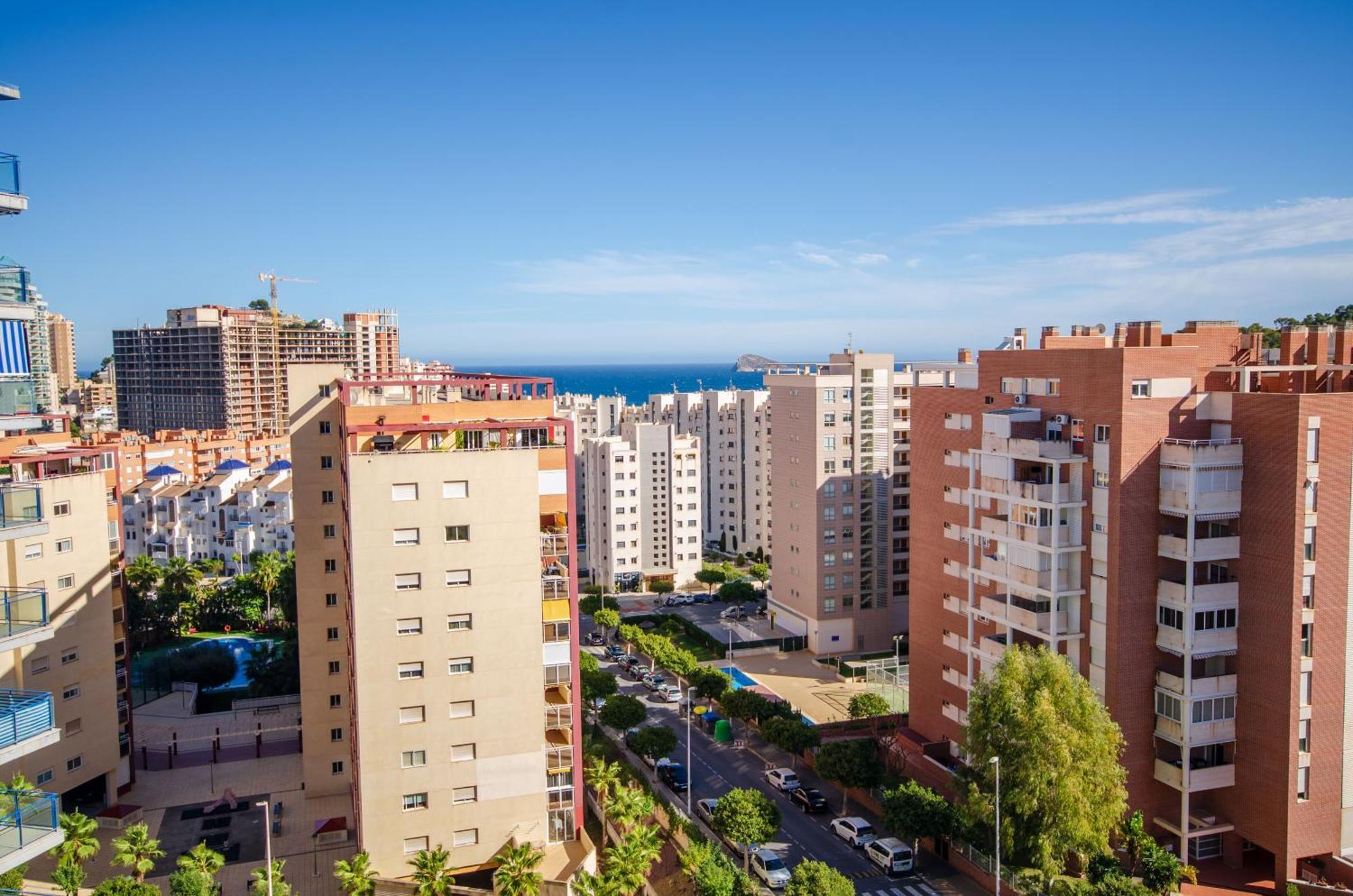 Cala Vent Mar Y Sol Poniente Beach Benidorm Esterno foto